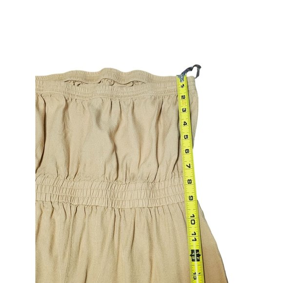 Jolie and Joy cargo Jumpsuit size Large tan jogger cut - Picture 4 of 9
